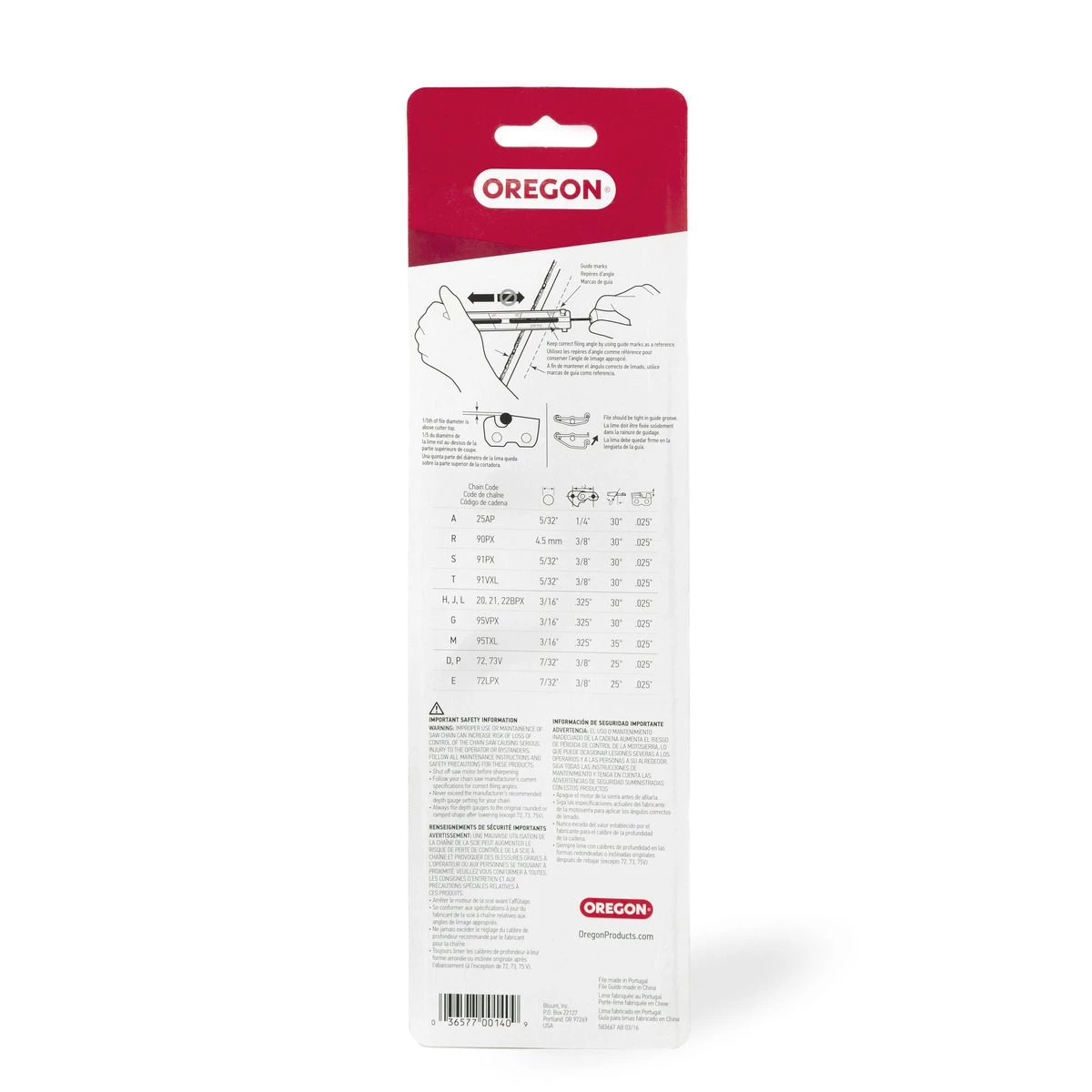 Oregon File Guide with Saw Chain File, 7/32 IN Round, 25892 3 Oregon File Guide with Saw Chain File, 7/32 IN Round, 25892 - Image 3