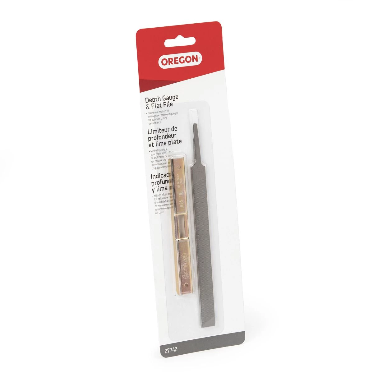 Oregon Depth Gauge and Flat File for Saw Chain, 27742 2 Oregon Depth Gauge and Flat File for Saw Chain, 27742 - Image 2