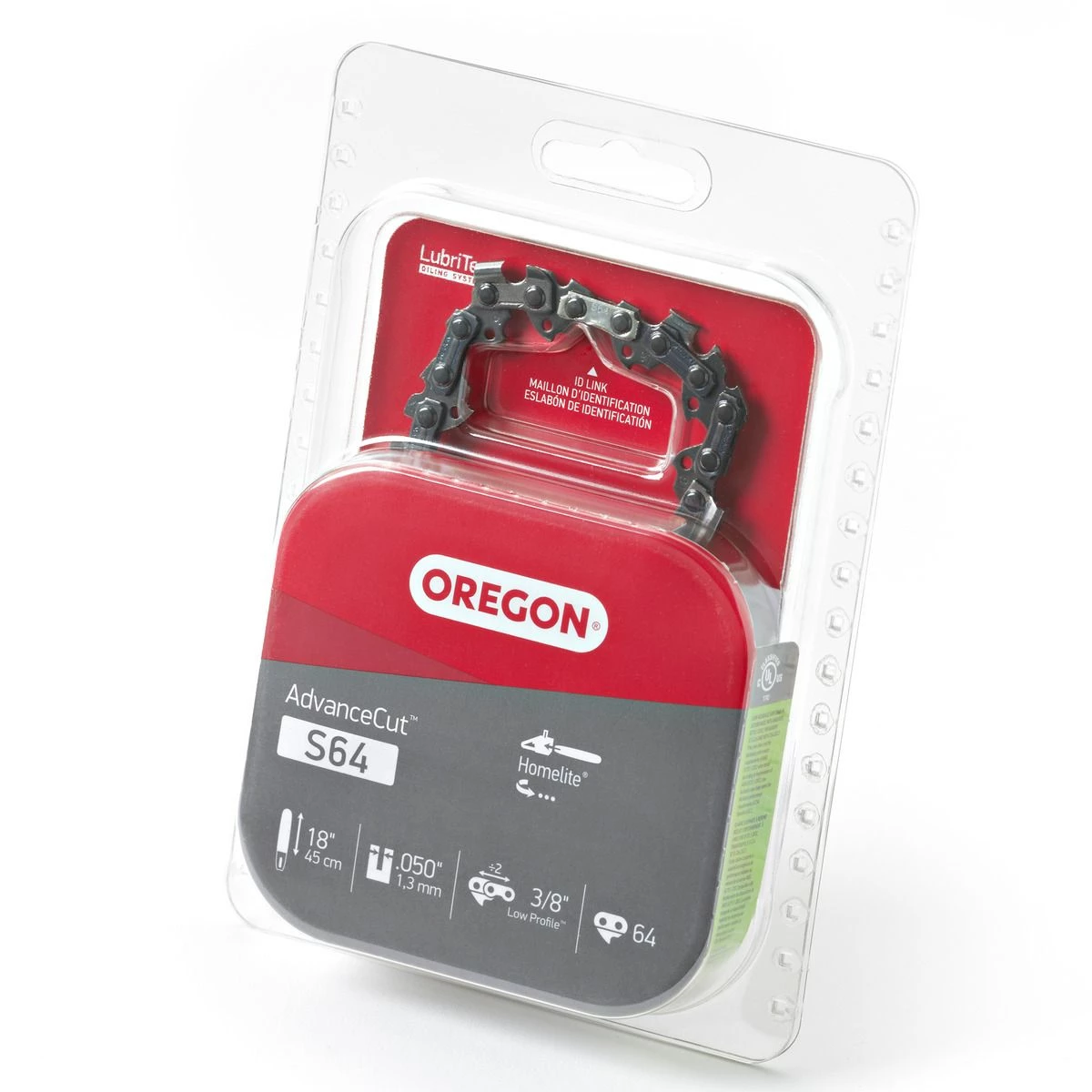 Oregon AdvanceCut Saw Chain, 18 IN, S64 1 Oregon AdvanceCut Saw Chain, 18 IN, S64