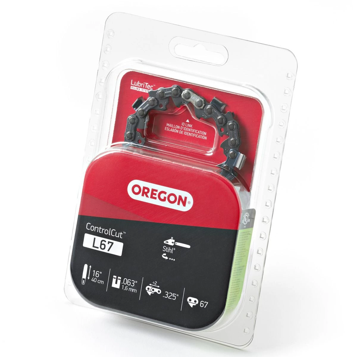 Oregon ControlCut Saw Chain, 16 IN, L67 1 Oregon ControlCut Saw Chain, 16 IN, L67