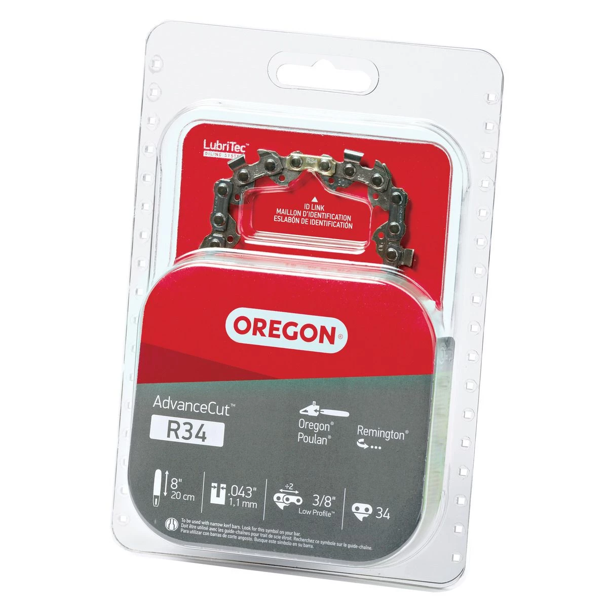 Oregon AdvanceCut Saw Chain, 8 IN, R34 1 Oregon AdvanceCut Saw Chain, 8 IN, R34