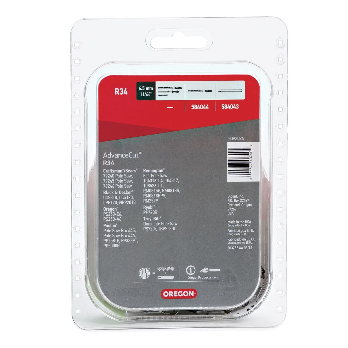 Oregon AdvanceCut Saw Chain, 8 IN, R34 4 Oregon AdvanceCut Saw Chain, 8 IN, R34 - Image 4