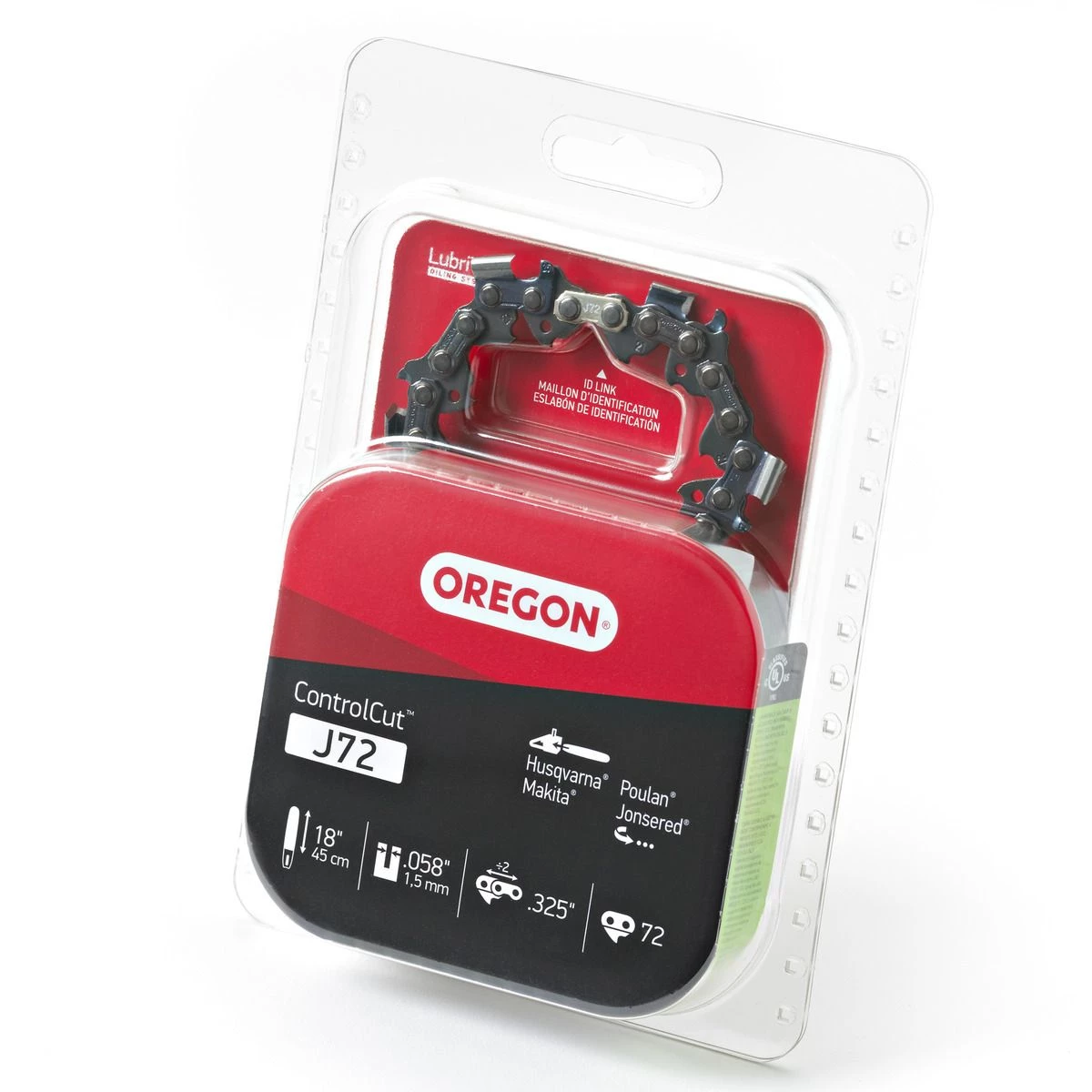 Oregon ControlCut Saw Chain, 18 IN, J72 1 Oregon ControlCut Saw Chain, 18 IN, J72