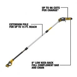 DEWALT Brushless Pole Saw Kit, 20V MAX, DCPS620M1 9 DEWALT Brushless Pole Saw Kit, 20V MAX, DCPS620M1 -Power Equipment store online sftp a s assets20210610000000024
