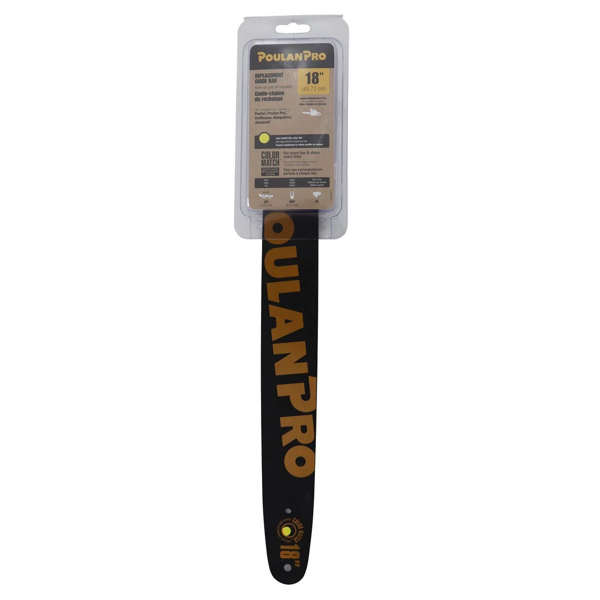 Poulan Pro Chainsaw Bar 3/8 Ptich .050 Gauge, 952044689, 18 IN 1 Poulan Pro Chainsaw Bar 3/8 Ptich .050 Gauge, 952044689, 18 IN