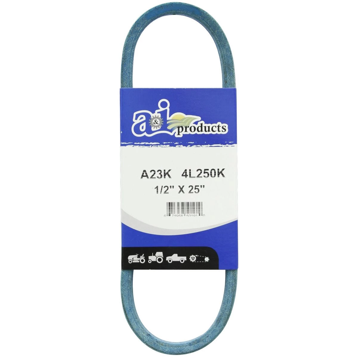 A&i Products Aramid Blue V-Belt, A23K, 1/2 IN x 25 IN 1 A&i Products Aramid Blue V-Belt, A23K, 1/2 IN x 25 IN
