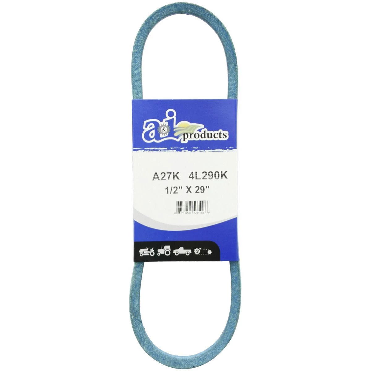 A&i Products Aramid Blue V-Belt, A27K, 1/2 IN x 29 IN 1 A&i Products Aramid Blue V-Belt, A27K, 1/2 IN x 29 IN