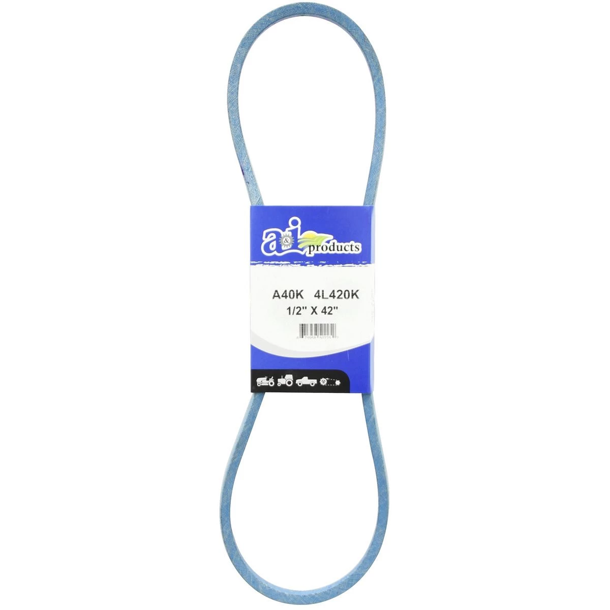 A&i Products Aramid Blue V-Belt, A40K, 1/2 IN x 42 IN 1 A&i Products Aramid Blue V-Belt, A40K, 1/2 IN x 42 IN