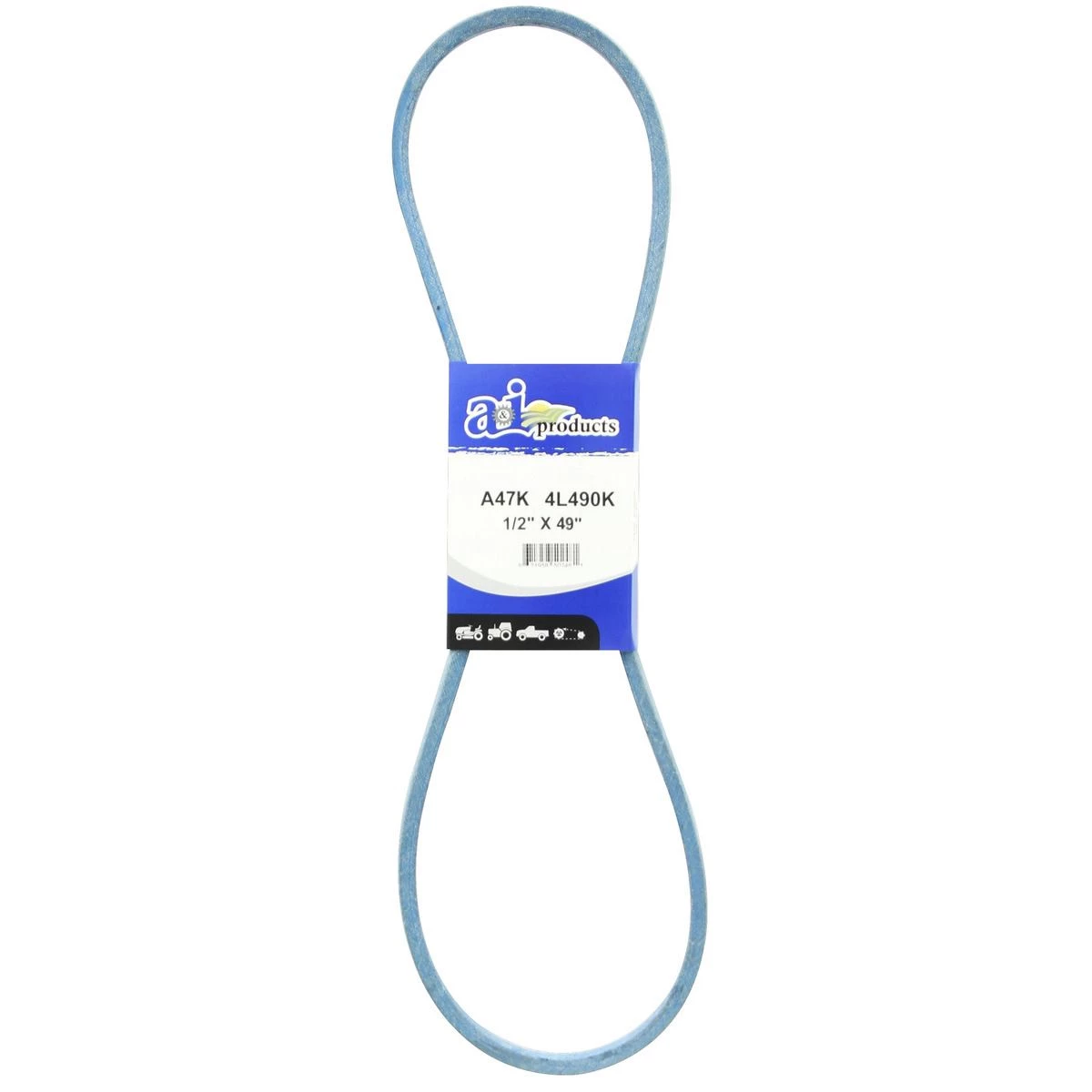 A&i Products Aramid Blue V-Belt, A47K, 1/2 IN x 49 IN 1 A&i Products Aramid Blue V-Belt, A47K, 1/2 IN x 49 IN
