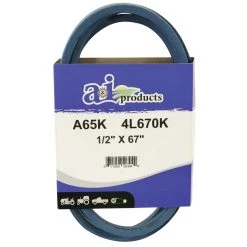 A&i Products Aramid Blue V-Belt, A65K, 1/2 IN x 67 IN