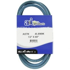 A&i Products Aramid Blue V-Belt, A67K, 1/2 IN x 69 IN