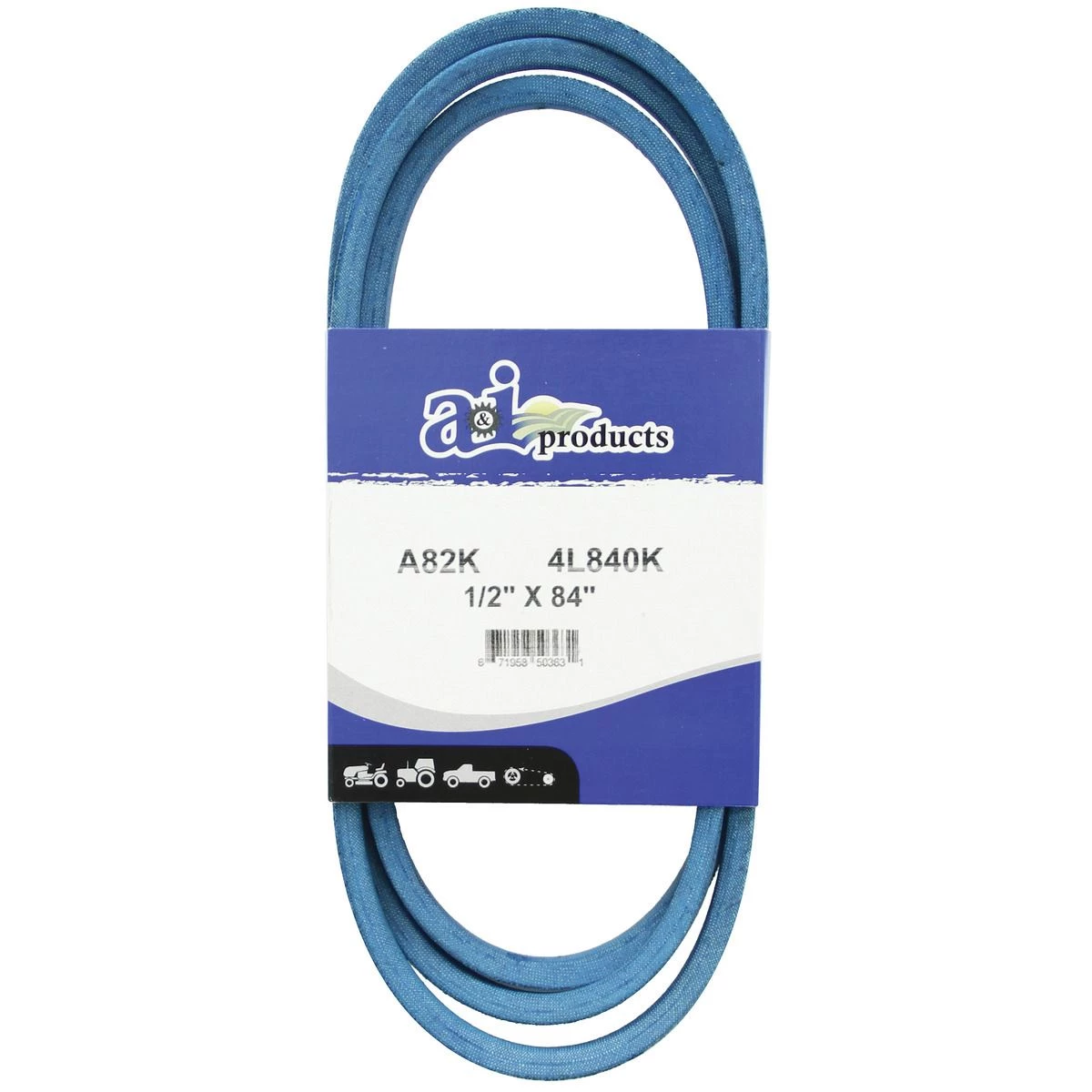 A&i Products Aramid Blue V-Belt, A82K, 1/2 IN x 84 IN 1 A&i Products Aramid Blue V-Belt, A82K, 1/2 IN x 84 IN