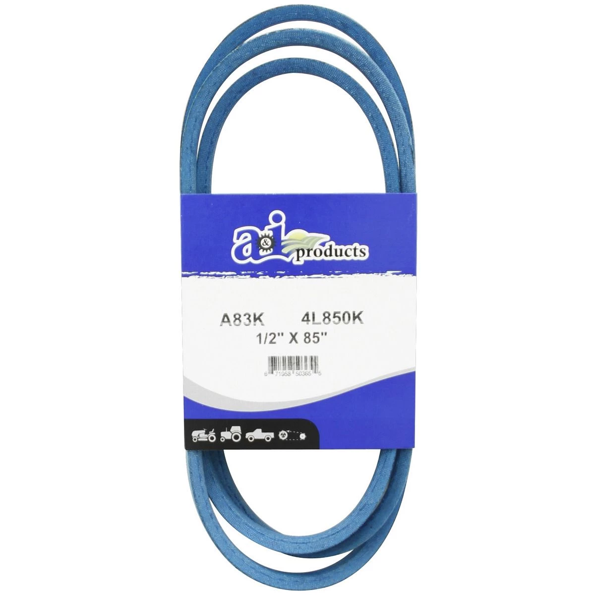 A&i Products Aramid Blue V-Belt, A83K, 1/2 IN x 85 IN 1 A&i Products Aramid Blue V-Belt, A83K, 1/2 IN x 85 IN