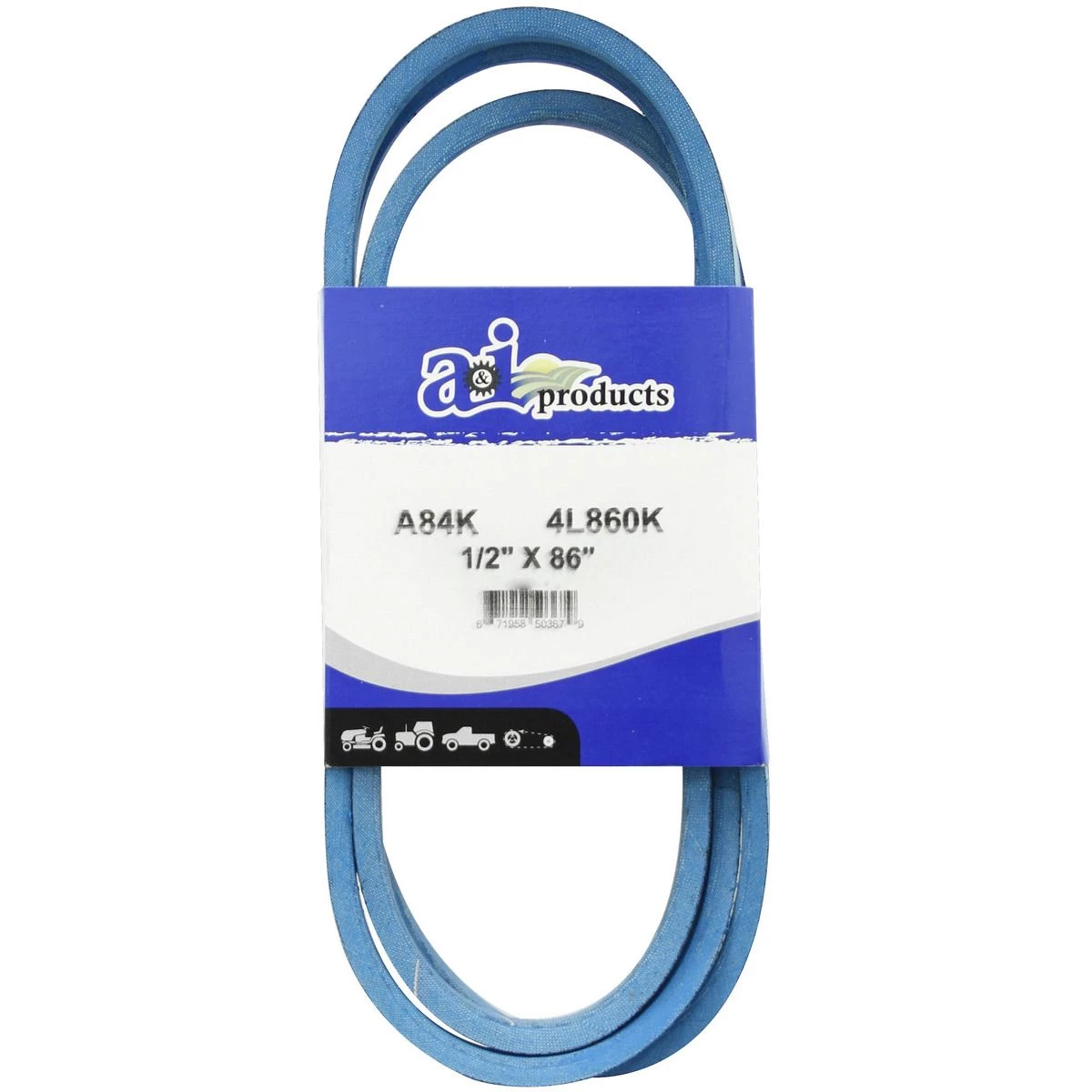 A&i Products Aramid Blue V-Belt, A84K, 1/2 IN x 86 IN 1 A&i Products Aramid Blue V-Belt, A84K, 1/2 IN x 86 IN