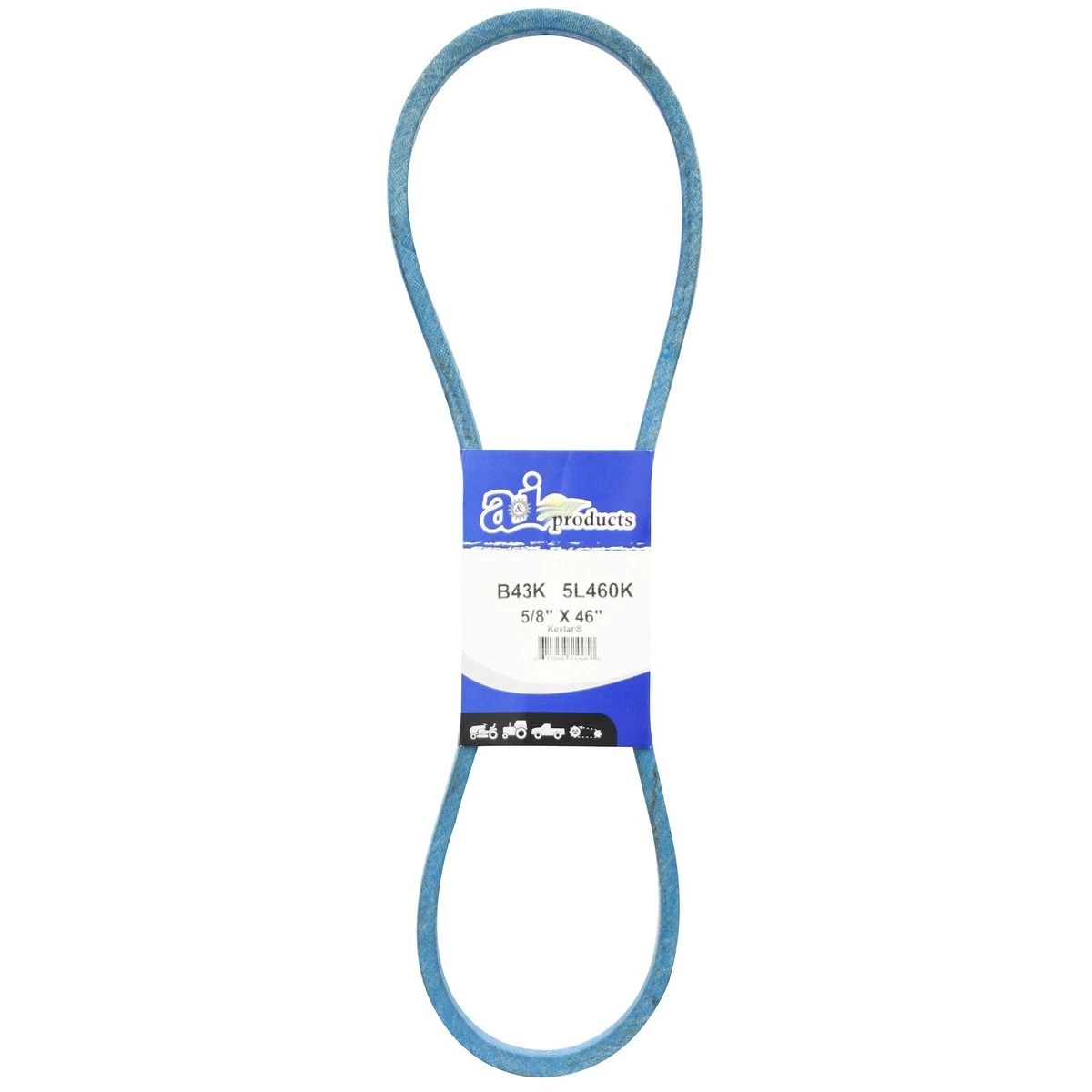 A&i Products Aramid Blue V-Belt, B43K, 5/8 IN x 46 IN 1 A&i Products Aramid Blue V-Belt, B43K, 5/8 IN x 46 IN