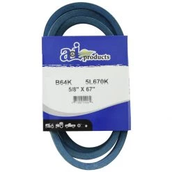 A&i Products Aramid Blue V-Belt, B64K, 5/8 IN x 67 IN