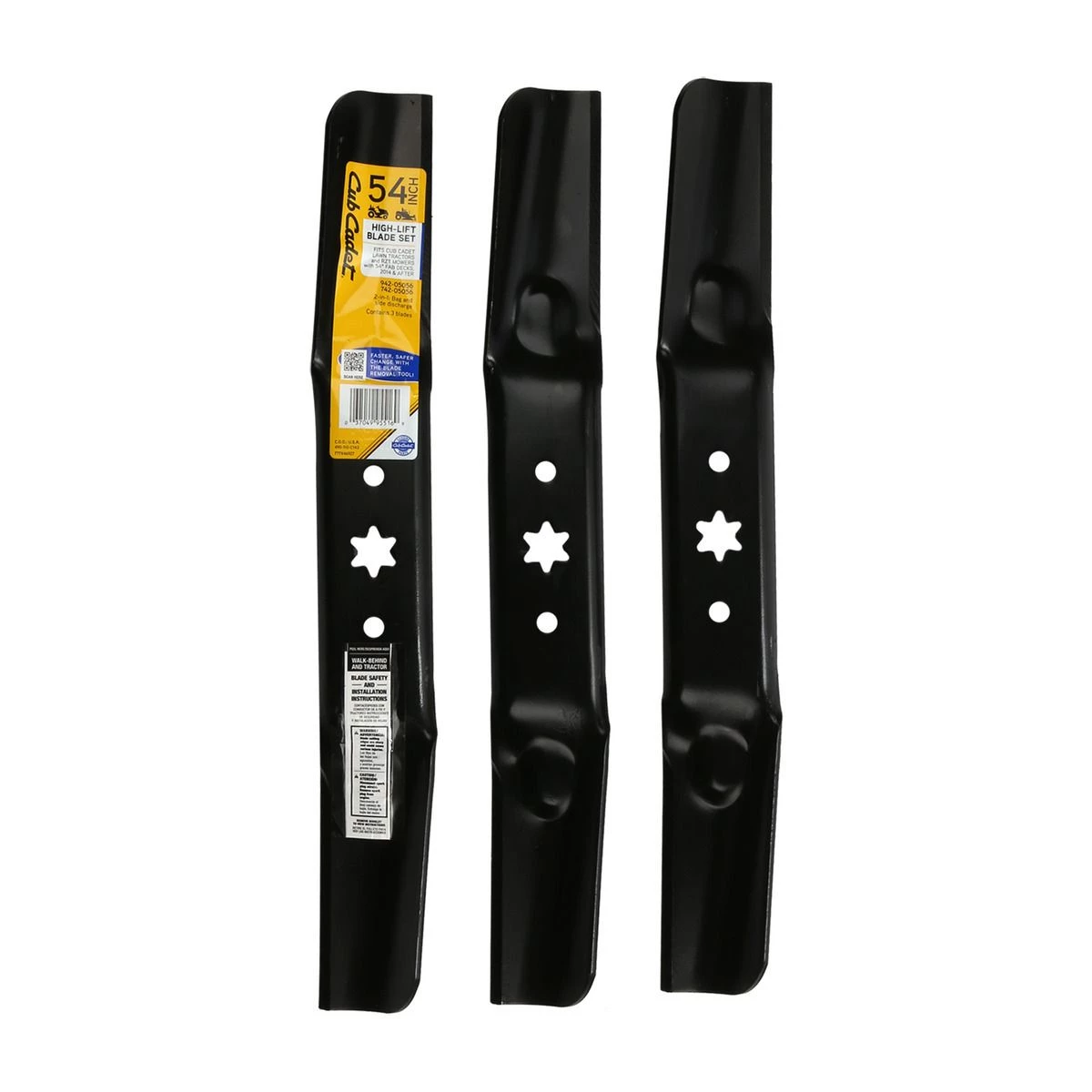 Cub Cadet High-Lift Blade Set, 54 IN, 3-Pack, 490-110-C143 1 Cub Cadet High-Lift Blade Set, 54 IN, 3-Pack, 490-110-C143