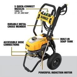 DEWALT 2400 PSI Electric Cold-Water Pressure Washer, 13 AMP, DWPW2400 -Power Equipment store online sftp a s assets20220714000000448